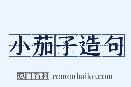 小茄子造句是什么意思的图片